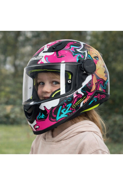 LS2 KID CYBERG MAT MOR ÇOCUK KASK