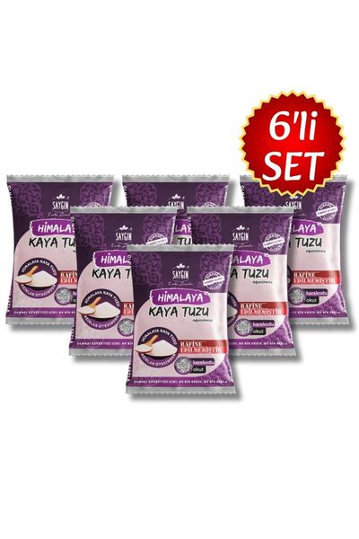 Saygın %100 Doğal Himalaya Tuzu 6’lı Ekonomik Paket – Sofralık 6x500g