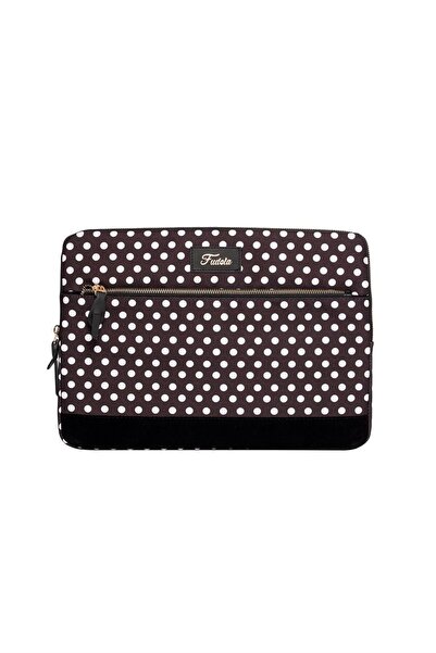 Fudela 13-14 Inch Black Polka Dot Macbook-Laptop Bag