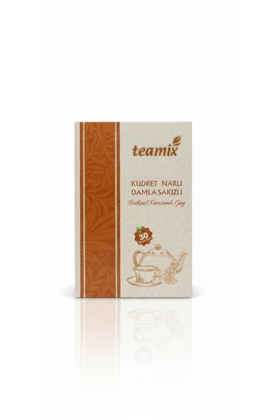 teamix Damla Sakızlı kudret narlı Bitkisel Karışımlı Çay 60 G 30 Süzen Poşet