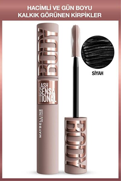 Maybelline New York Lash Sensational Body Maskara - Hacimli ve Gün Boyu Kalkı...