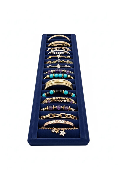 MeGass Dekor Domestic Production Suede Coated Navy Blue Color Sausage 35/11 c...