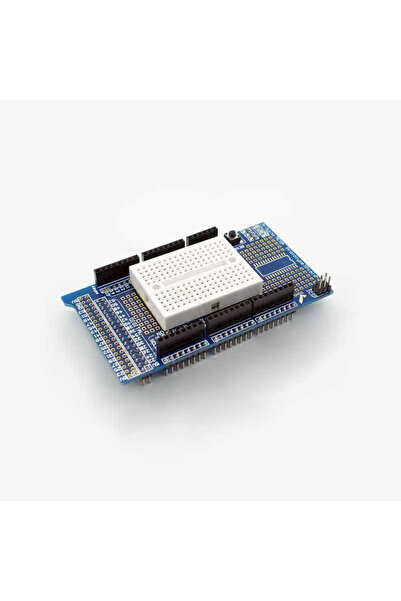 Robotistan Mini Breadboardlu Arduino Mega 2560 R3 Proto Shield Kiti