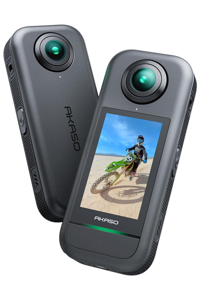 AKASO 360 Standart Combo Aksiyon Kamera 5.7K 360° Video, 48MP Sensör, 72MP 36...