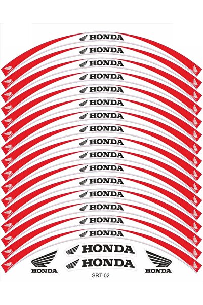 Honda CB 125 F Jant Şeridi Beyaz - Kırmızı