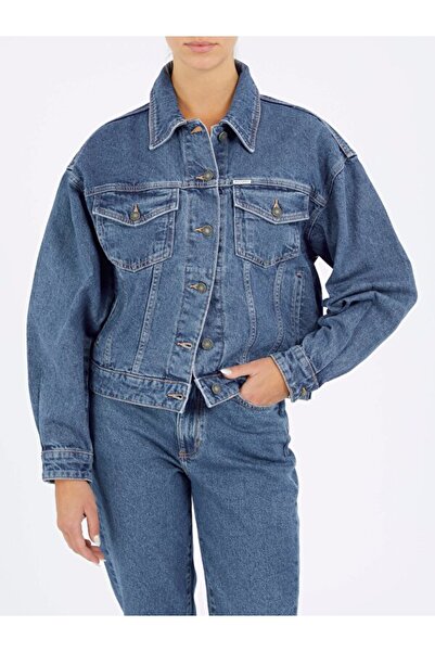 Guess Jeans Τζιν Γυναικείο Τζιν Μπουφάν