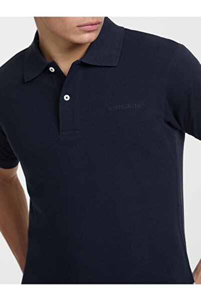 Guess Jeans Ανδρικό μπλουζάκι πόλο με κανονική εφαρμογή τζιν