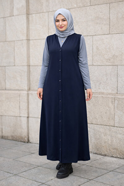MİSSBAH Aymoli Cotton Full Button Vest, Sizes 42-58