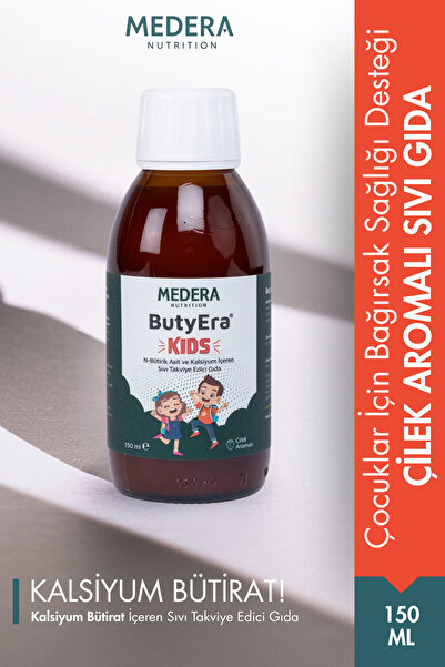 ButyEra Medera Kids 3 Adet Kalsiyum Bütirat içeren Sıvı Takviye Edici Gıda ( ...