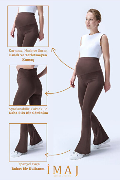 İmaj 716 Culoare maro Textură extra moale, efect modelator și talie înaltă cu...