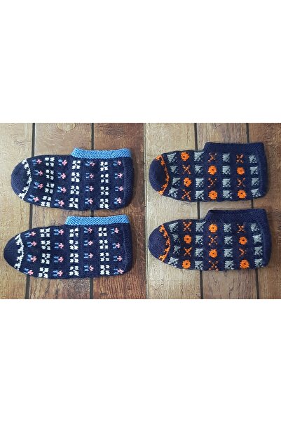 El Emeği El Örgüsü Patik Çorap 2'li Paket 40-44