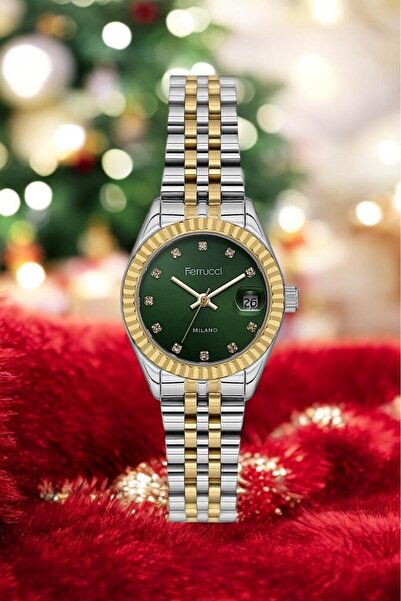 Ferrucci Mini Rolex Kasa Kadın Kol Saati Takvimli