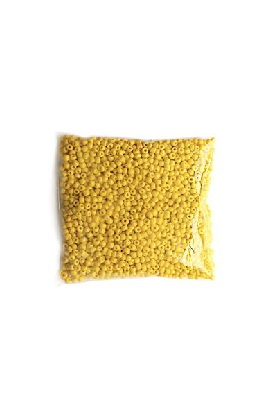 New Obsessions مادة صنع المجوهرات DIY 250 جرام من الخرز الرملي الأصفر