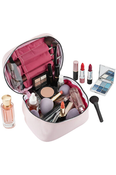 NS reliable Cestovní organizér na make-up Campe, taštička na make-up a růžová...