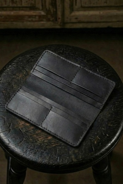 Elvis Store Genuine Real Leather Wallet Card Holder with Phone Compartment