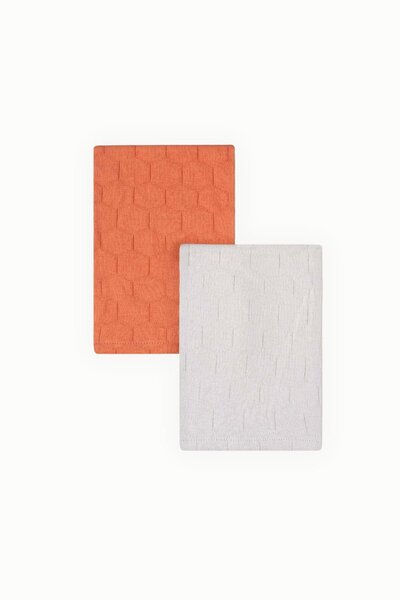 Uygun Bebe 2 li Bebek Müslin Kese Seti Gri - Kiremit