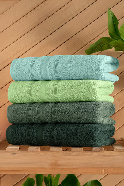 DNZGÜLCAN Lera 4-Piece 70X140 Towel Set - Bathroom Towel Set |   100% Cotton ...