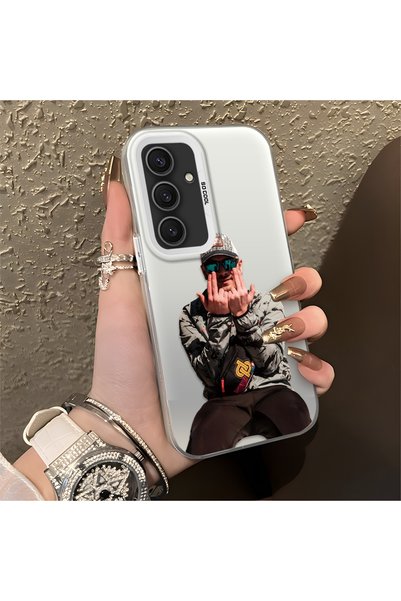 Hontinga Samsung Galaxy S24 Plus Compatible Trendy Men's Patterned Silicone E...