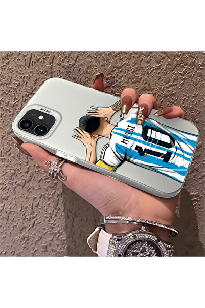 Hontinga iPhone 11 Compatible Silicone Edge Hard Back Phone Case Star Footbal...