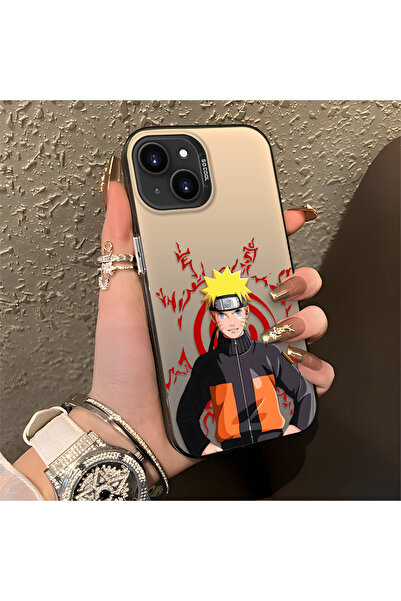 Hontinga iPhone 13 Compatible Naruto Patterned Silicone Edge Hard Back Shockp...