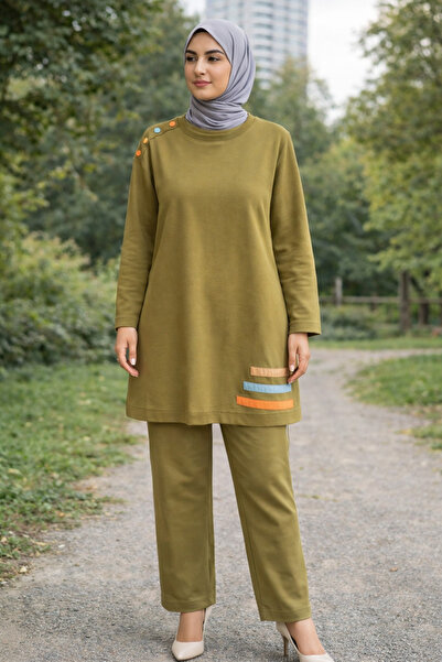 KADO Pmuz Düğmeli Tunik