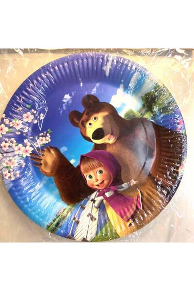 Zgts Masha and the Bear Paper Plates