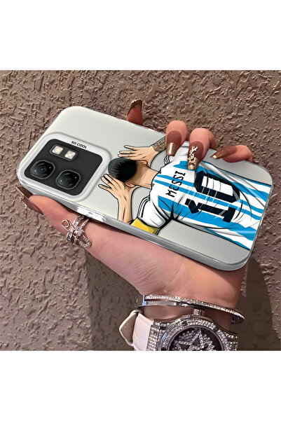 Hontinga حافظة هاتف من السيليكون الصلب متوافقة مع هاتف Infinix Smart 9 بنمط ن...