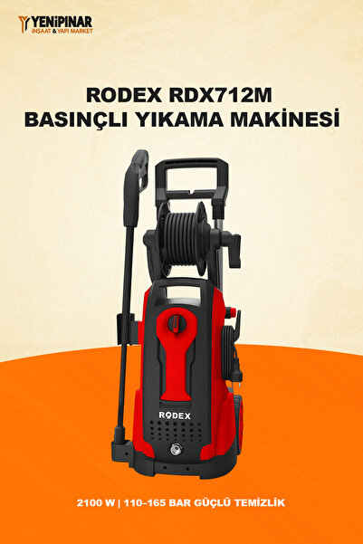 RDX712M Basınçlı Yıkama Makinesi | 2100 W | 110–165 BAR Güçlü Temizlik