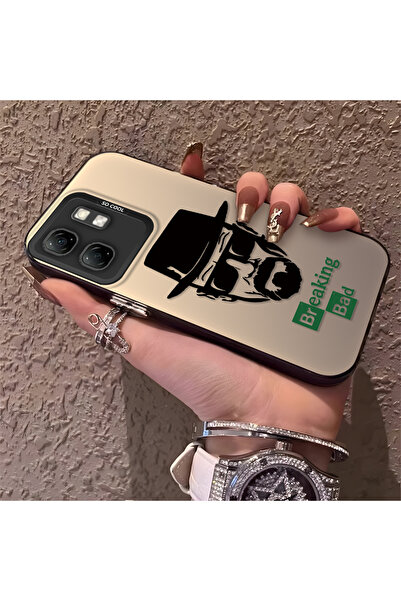 Hontinga حافظة هاتف Infinix Smart 9 متوافقة مع الحافة السيليكونية الصلبة ذات ...