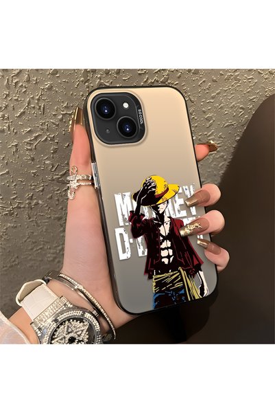 Hontinga Trend Men's Patterned Silicone Edge Hard Back Shockproof Case Compat...