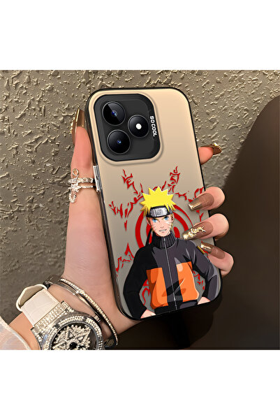 Hontinga حافظة ريلمي C51 متوافقة مع نمط ناروتو من السيليكون ذات الحافة الصلبة...