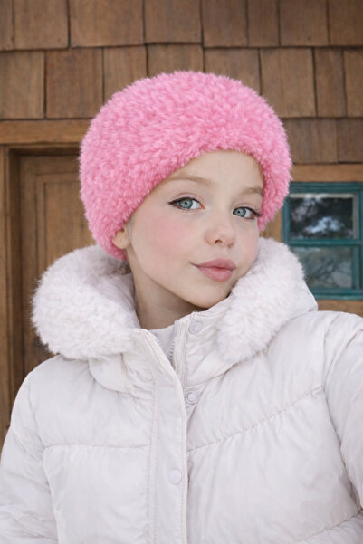 laviyonsa Girl's Double-Sided Fur Bandana 50-54 cm