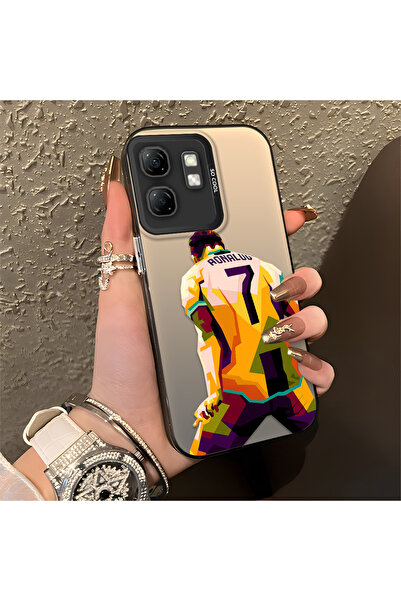 Hontinga حافظة Infinix Smart 9 المتوافقة مع نمط لاعب كرة القدم النجمي، ذات حا...