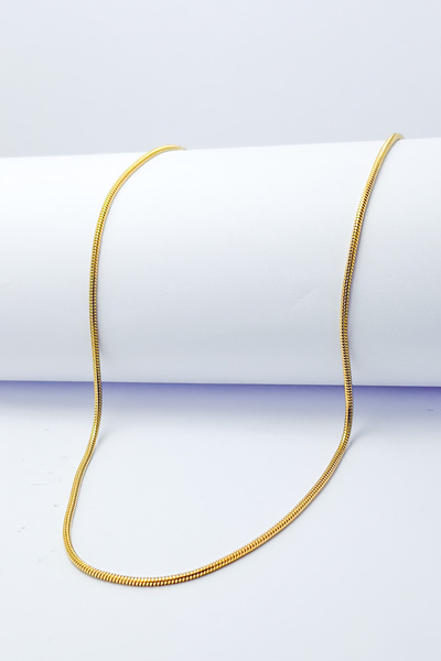DEARWİSH Gold Color Italian Model 316L 45 cm Stainless Steel Chain