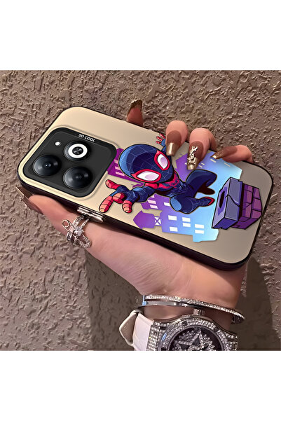 Hontinga حافظة هاتف خلفية صلبة من السيليكون متوافقة مع تكنو سبارك 20C بنمط سب...