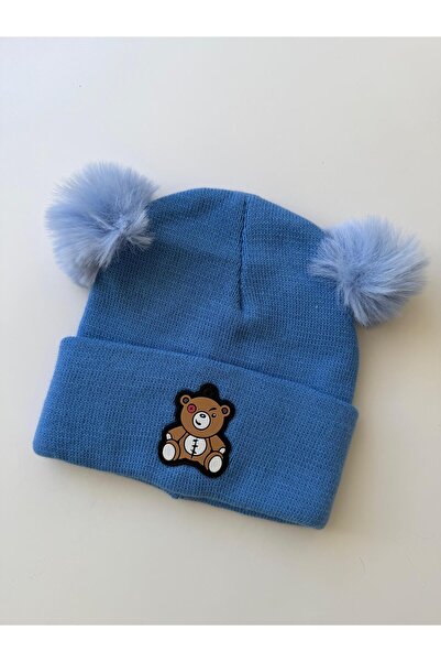 Bumelo Pompom teddy bear children's beanie