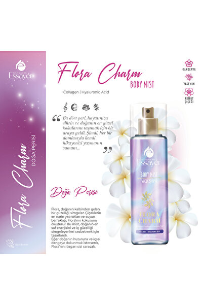 ESSAYER Flora Charm Body Mist 150 ml – Kadın Vücut Spreyi – Kalıcı Koku – Par...