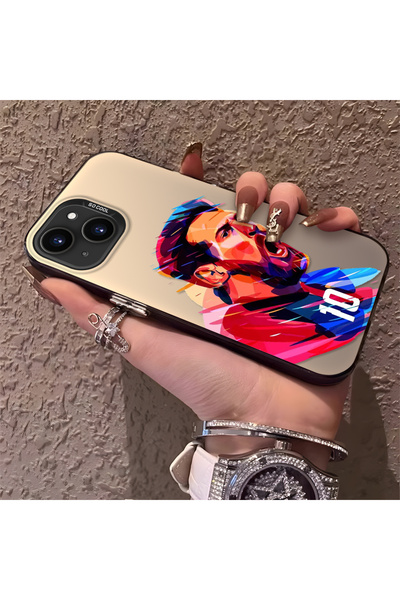 Hontinga حافظة هاتف خلفية صلبة من السيليكون متوافقة مع هاتف iPhone 15 بنمط نج...