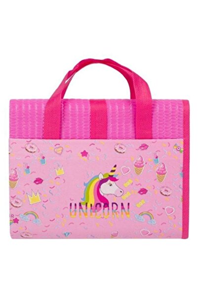 OEM Covoraș de plajă Unicorn pentru copii, Jacqueline, roz, 151 x 76 cm