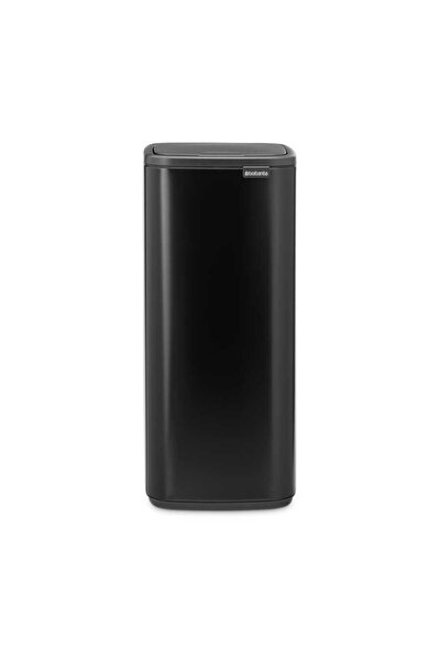 Brabantia Bo Matt Black Touch Trash Can 30Lt (Width:28.7Cm-Length:31.2Cm-Heig...