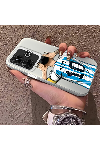 Hontinga Xiaomi Poco M6 4g Compatible Silicone Edge Hard Back Phone Case with...