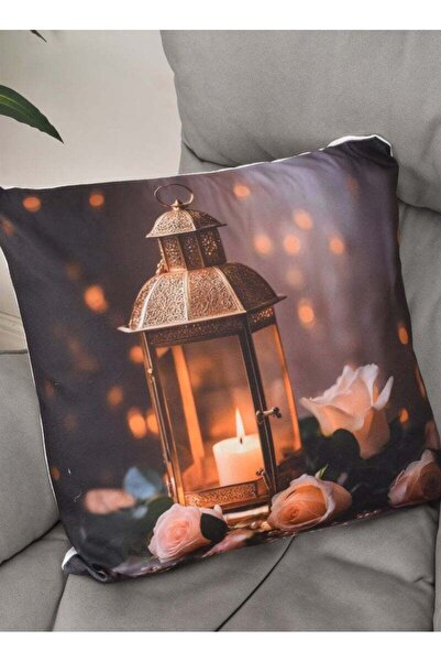 Fun Moment وسادة رمضان لتزيين المنزل 45 × 45 سم