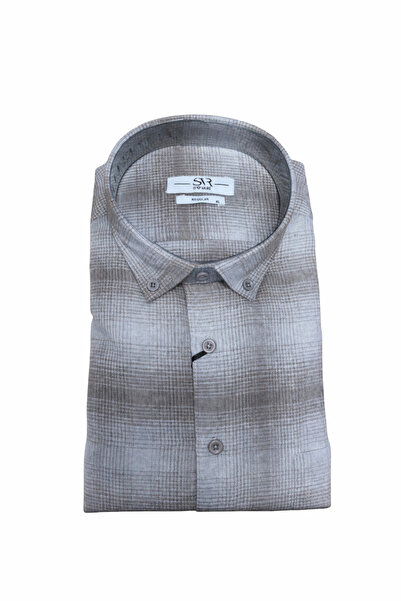 SÜVARİ Rahat Kalıp Premium SVR Pammuklu Desenli Oduncu Gömleği