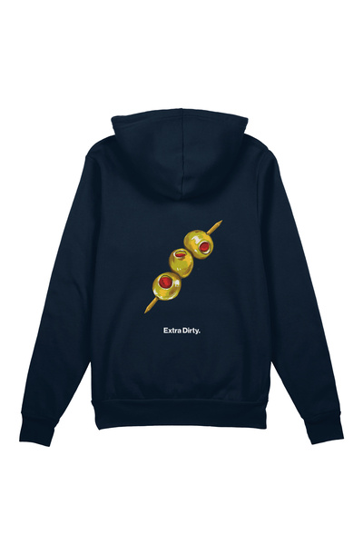 The Lucid Lab Extra Dirty Oversized Hoodie - Navy Blue