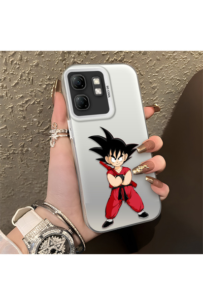 Hontinga حافظة Infinix Hot 50i المتوافقة مع نمط ناروتو من السيليكون ذات الحاف...