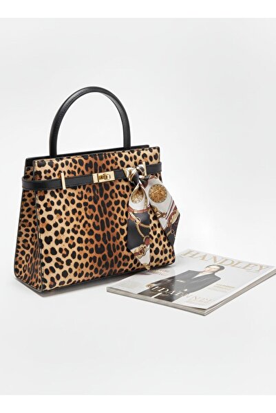 Handley Geantă tip cutie cu eșarfă pentru femei