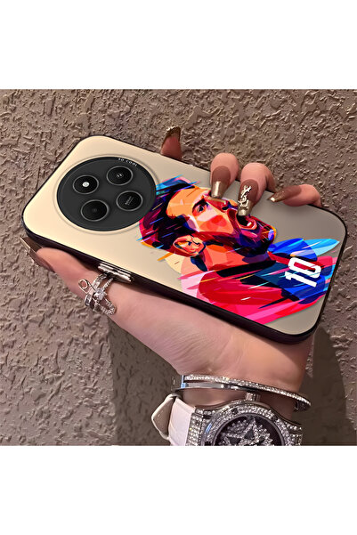 Hontinga حافظة هاتف Xiaomi Redmi 14C متوافقة مع الحافة السيليكونية الصلبة ذات...