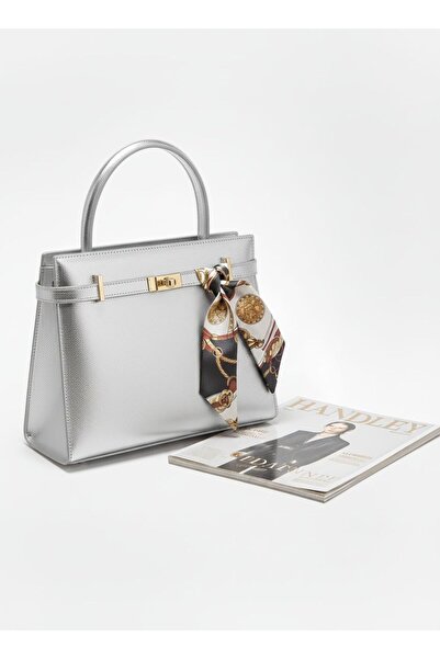 Handley Geantă tip cutie cu eșarfă pentru femei