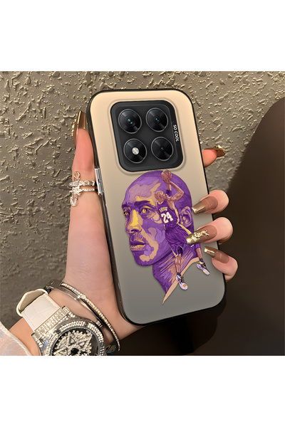 Hontinga Xiaomi Poco X7 5g Compatible Kobe Bryant Patterned Silicone Edge Har...