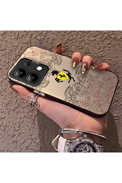 Hontinga Xiaomi Redmi Note 13 Compatible Silicone Edge Hard Back Phone Case B...